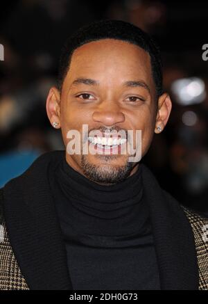 Will Smith bei der britischen Premiere von Seven Pounds, Leicester Square, London. Stockfoto