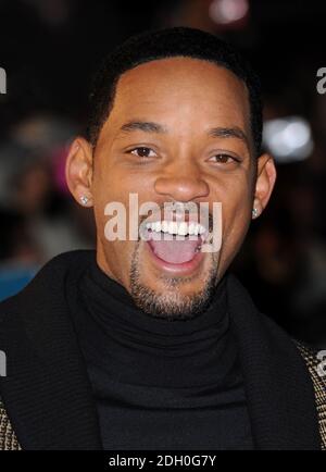 Will Smith bei der britischen Premiere von Seven Pounds, Leicester Square, London. Stockfoto