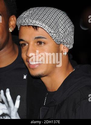 Aston Merrygold von JLS bei der globalen Premiere von Michael Jacksons This is IT, Odeon Cinema, Leicester Square, London. Stockfoto