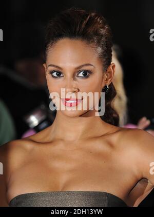 Aleshia Dixon bei der Ankunft im Variety Club Showbiz Awards 2009, Grovesnor House Hotel, Park Lane, London. Stockfoto