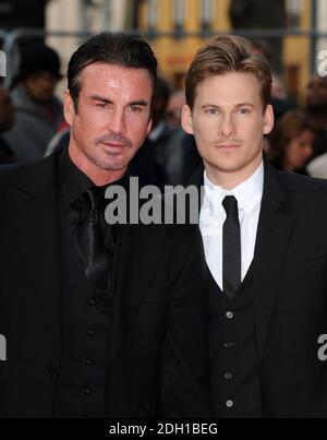 Gary Stretch und Lee Ryan bei der Weltpremiere von The Heavy, The Odeon West End Cinema, Leicester Square, London. Stockfoto