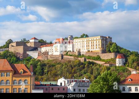 Festung Veste Oberhaus in Passau, Bayern, Deutschland Stockfoto