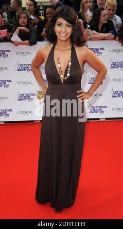 Konnie Huq kommt für die National Movie Awards 2010, Royal Festival Hall, South Bank, London. Stockfoto