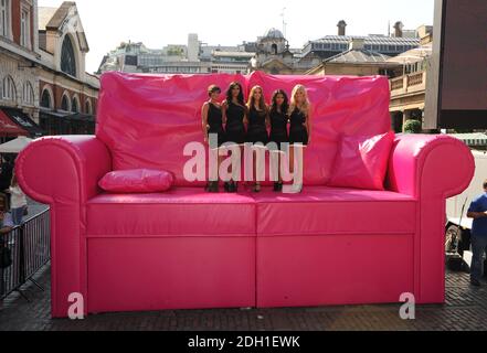 Die Samstage bei T-Mobile Big Sofa/Night in Launch, statt in Covent Garden, London. Stockfoto