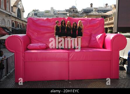 Die Samstage bei T-Mobile Big Sofa/Night in Launch, statt in Covent Garden, London. Stockfoto