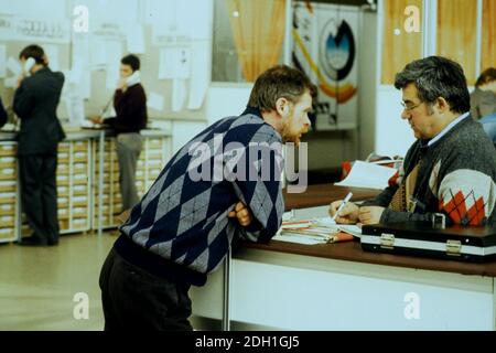 Börse, Moskau, CEI, ehemalige UdSSR, 1991 Stockfoto