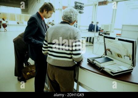 Börse, Moskau, CEI, ehemalige UdSSR, 1991 Stockfoto