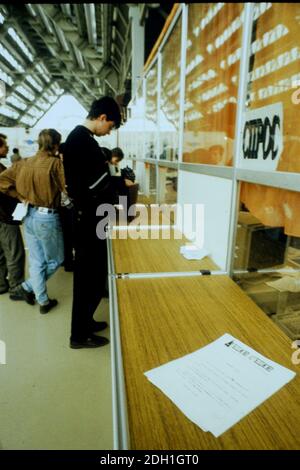 Börse, Moskau, CEI, ehemalige UdSSR, 1991 Stockfoto
