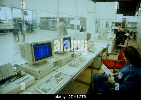 Börse, Moskau, CEI, ehemalige UdSSR, 1991 Stockfoto