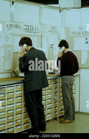 Börse, Moskau, CEI, ehemalige UdSSR, 1991 Stockfoto
