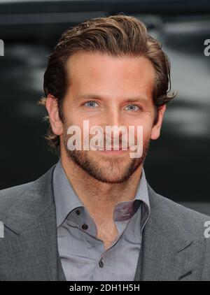 Bradley Cooper kommt bei der UK Premiere von The A Team, Empire Cinema, Leicester Square, London. Stockfoto
