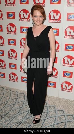 Jennie McAlpine bei der Ankunft bei den TV Choice Awards, The Dorchester Hotel, Park Lane, London. Stockfoto