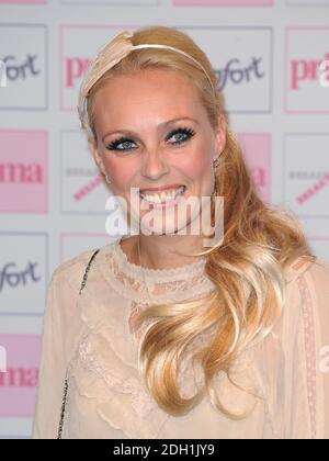 Camilla Dallerup bei der Ankunft bei den Prima Comfort High Street Fashion Awards 2010. Stockfoto