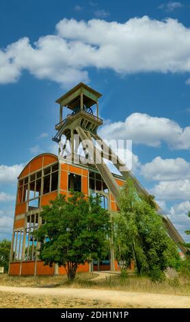 Kohle Mine Pithead Wicklungsgetriebe Stockfoto