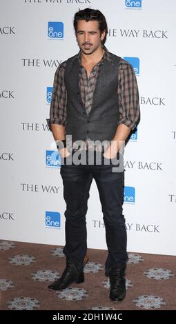 Colin Farrell während der Fotocall 'The Way Back', London Stockfoto