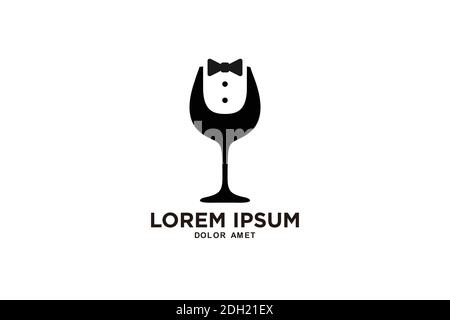 Cocktail Party Logo Vorlage Design. Symbol Illustration. Stock Vektor