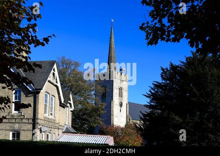 St Mary's Church, Newmarket Town, Suffolk, England, Großbritannien Stockfoto