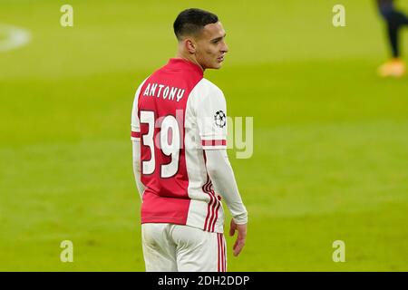 Amsterdam, Niederlande. Dezember 2020. AMSTERDAM, 09-12-2020, JohanCruyff Arena, UEFA Champions League, Gruppenphase - Gruppe D, Saison 2020-2021, Ajax - Atalanta, Ajax-Spieler Antony Credit: Pro Shots/Alamy Live News Stockfoto