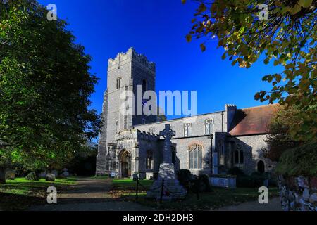 St Marys Kirche, Ixworth Dorf, Suffolk County, England, Großbritannien Stockfoto