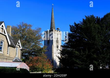 St Mary's Church, Newmarket Town, Suffolk, England, Großbritannien Stockfoto