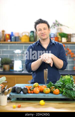Großbritannien / London / Jamie Oliver/ James Trevor 'Jamie' Oliver, MBE ist ein englischer Starkoch, Gastronom und Medienpersönlichkeit. Stockfoto