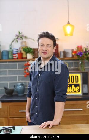 Großbritannien / London / Jamie Oliver/ James Trevor 'Jamie' Oliver, MBE ist ein englischer Starkoch, Gastronom und Medienpersönlichkeit. Stockfoto