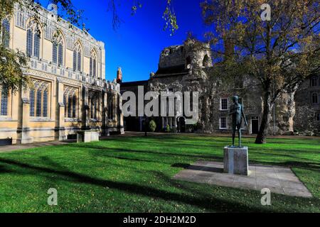 Herbstansicht über St Edmundsbury Cathedral, Bury St Edmunds City, Suffolk County, England Stockfoto