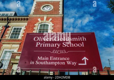 Damilola Taylor’s Schule, Oliver Goldsmith's Primary School in Peckham, London. Der Junge wurde auf dem Heimweg von der Schule am 27. November 2000 ermordet.