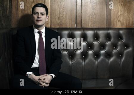 David Wright Miliband britischer Labour Party Politiker in London 6. Februar 2013, England Stockfoto