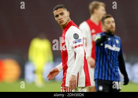 Amsterdam, Niederlande. Dezember 2020. AMSTERDAM, 09-12-2020, JohanCruyff Arena, UEFA Champions League, Gruppenphase - Gruppe D, Saison 2020-2021, Ajax - Atalanta, Ajax-Spieler Antony Credit: Pro Shots/Alamy Live News Stockfoto