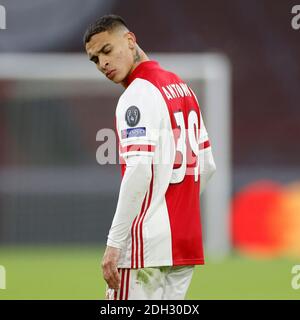 Amsterdam, Niederlande. Dezember 2020. AMSTERDAM, 09-12-2020, JohanCruyff Arena, UEFA Champions League, Gruppenphase - Gruppe D, Saison 2020-2021, Ajax - Atalanta, Credit: Pro Shots/Alamy Live News Stockfoto