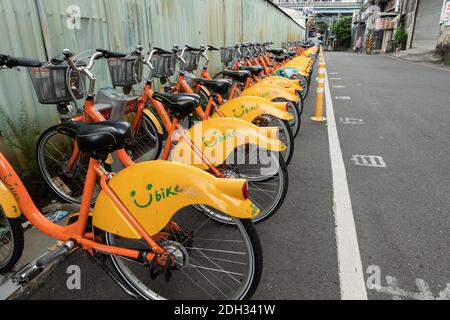 Taiwan Ubike-System Stockfoto