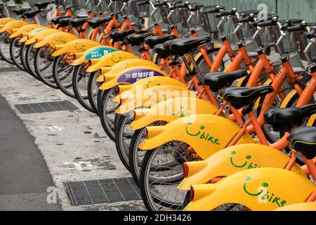 Taiwan Ubike-System Stockfoto