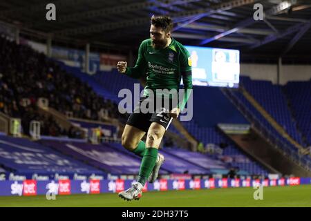 Reading, Großbritannien. Dezember 2020. Jon Toral von Birmingham City feiert nach dem Tor seiner Teams 1. Tor. EFL Skybet Championship match, Reading gegen Birmingham City im Madejski Stadium in Reading am Mittwoch, den 9. Dezember 2020. Dieses Bild darf nur für redaktionelle Zwecke verwendet werden. Nur redaktionelle Verwendung, Lizenz für kommerzielle Nutzung erforderlich. Keine Verwendung in Wetten, Spiele oder ein einzelner Club / Liga / Spieler Publikationen. PIC von Steffan Bowen / Andrew Orchard Sport Fotografie / Alamy Live News Kredit: Andrew Orchard Sport Fotografie / Alamy Live News Stockfoto