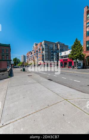 First Avenue in Belltown in Seattle, Washington Stockfoto