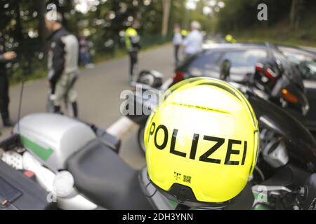 Symbolbild, Symbolfoto, Polizeikontrolle Stockfoto