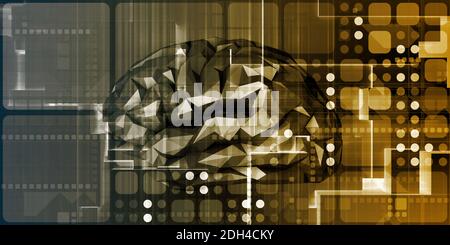 Brain-Computerinterface Stockfoto