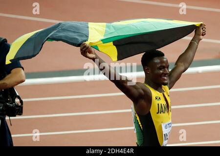 Im Finale der 110-Meter-Hürden während der IAAF Leichtathletik-Weltmeisterschaften 2017 im Olympiastadion, Queen Elisabeth Park, London, Großbritannien, am 7. August 2017 Foto von Henri Szwarc/ABACAPRESS.COM Stockfoto