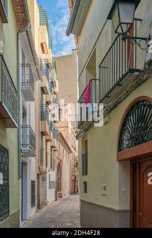 Kirche Santa Margarita oder de la Sangre aus dem 13. Jahrhundert in der Altstadt von Onda, Castello, Castellon de la Plana, Spanien, Europa Stockfoto