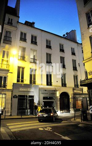 Vue generale des futurs nouveaux locaux du parti politique du President de la Republique, Emmanuel Macron, la Republique en Marche (LREM), dans la rue Saint Anne a Paris, France le 16 Aout 2017. Le mouvement macroniste devrait poser ses cartons en septembre. Foto von Alain Apaydin/ABACAPRESS.COM Stockfoto