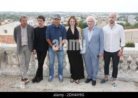 Pierre Lemaître, Nahuel Perez Biscayart, Albert Dupontel, Emilie Dequenne, Niels Arestrop und Kyan Khojandi auf der Fotoserie für Au Revoir La-Haut im Rahmen des 10. Angouleme Film Festivals in Angouleme, Frankreich am 22. August 2017. Foto von Jerome Domine/ABACAPRESS.COM Stockfoto