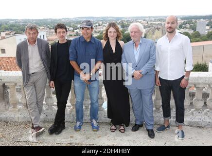 Pierre Lemaître, Nahuel Perez Biscayart, Albert Dupontel, Emilie Dequenne, Niels Arestrop und Kyan Khojandi auf der Fotoserie für Au Revoir La-Haut im Rahmen des 10. Angouleme Film Festivals in Angouleme, Frankreich am 22. August 2017. Foto von Jerome Domine/ABACAPRESS.COM Stockfoto