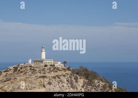 Faro am Kap Formentor Stockfoto