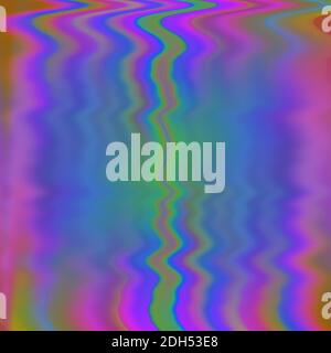 Ein abstraktes, mehrfarbiges, irisierendes, unscharfes Hintergrundbild. Stockfoto