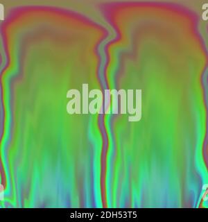 Ein abstraktes, mehrfarbiges, irisierendes, unscharfes Hintergrundbild. Stockfoto