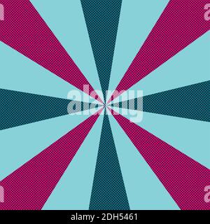 Ein abstraktes Halbton-Burst-Shape-Hintergrundbild. Stockfoto