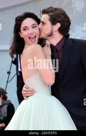 Matilda De Angelis und Andrea Arcangeli bei der Premiere der Una Famiglia während des 74. Internationalen Filmfestivals von Venedig (Mostra di Venezia) am 04. September 2017 im Lido, Venedig, Italien. Foto von Aurore Marechal/ABACAPRESS.COM Stockfoto