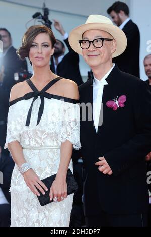 Anna Mouglalis und Yonfan bei der Abschlussfeier Red Carpet während des 74. Internationalen Filmfestivals Venedig (Mostra di Venezia) am 09. September 2017 im Lido, Venedig, Italien. Foto von Aurore Marechal/ABACAPRESS.COM Stockfoto