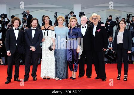 Jurymitglieder, die am 09. September 2017 bei der Abschlussfeier des Roten Teppichs während des 74. Internationalen Filmfestivals von Venedig (Mostra di Venezia) im Lido in Venedig, Italien, teilnahmen. Foto von Aurore Marechal/ABACAPRESS.COM Stockfoto