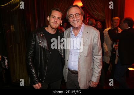 Philippe Lavil et son fils Thomas lors de la Soiree d'Inauguration Hotel Barriere Le Fouquet's Paris, A Paris, France, le 14 Septembte 2017. Foto von Jerome Domine/ABACAPRESS.COM Stockfoto